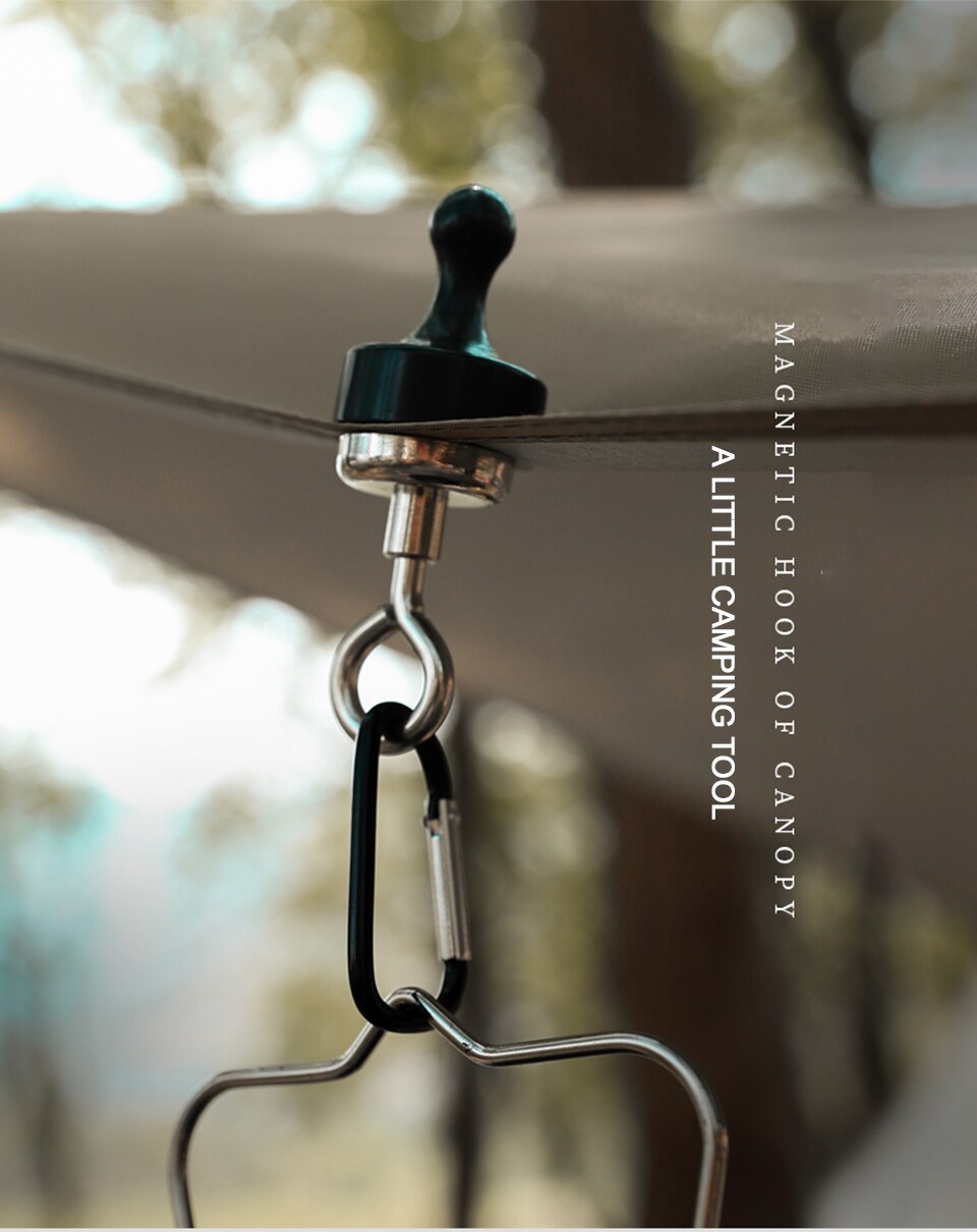 Cheap Goat Tents Camping Magnetic Hook Multifunction Outdoor Tent Canopy Carabiner Magnet Hanger Buckle Fishing Lantern Holder Hanger Hook Tools   